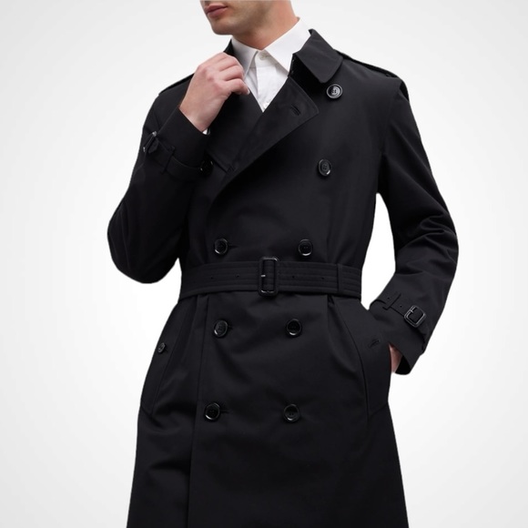 BURBERRY Kensington Gabardine Lined Trench Coat Size 52 REGULAR - Picture 4 of 16